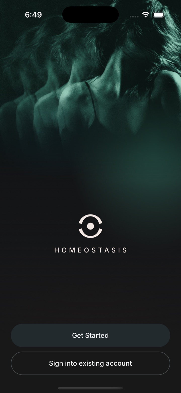 Welcome screen